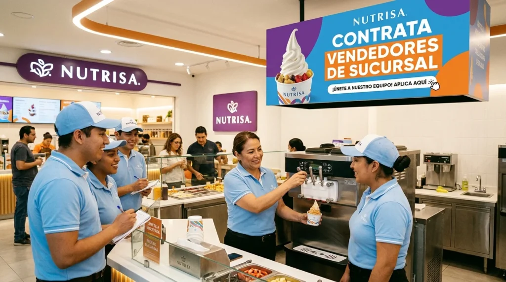 Nutrisa Contrata Vendedores de Sucursal